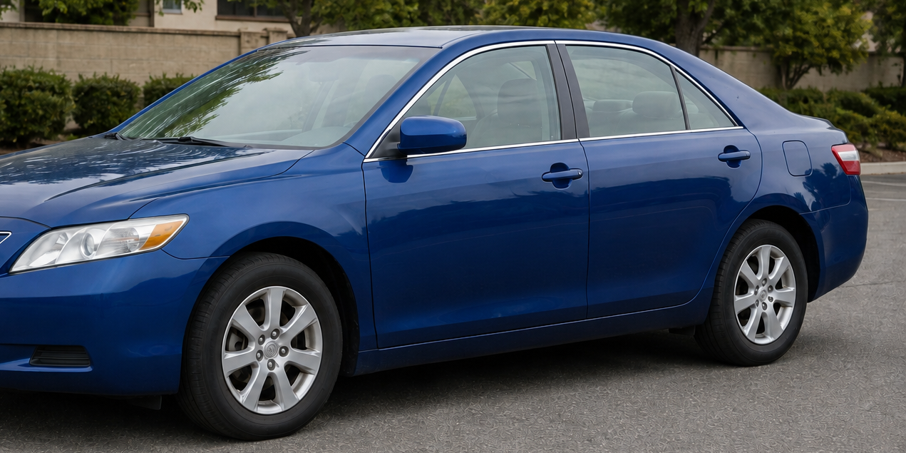 Vehicle after dent repair